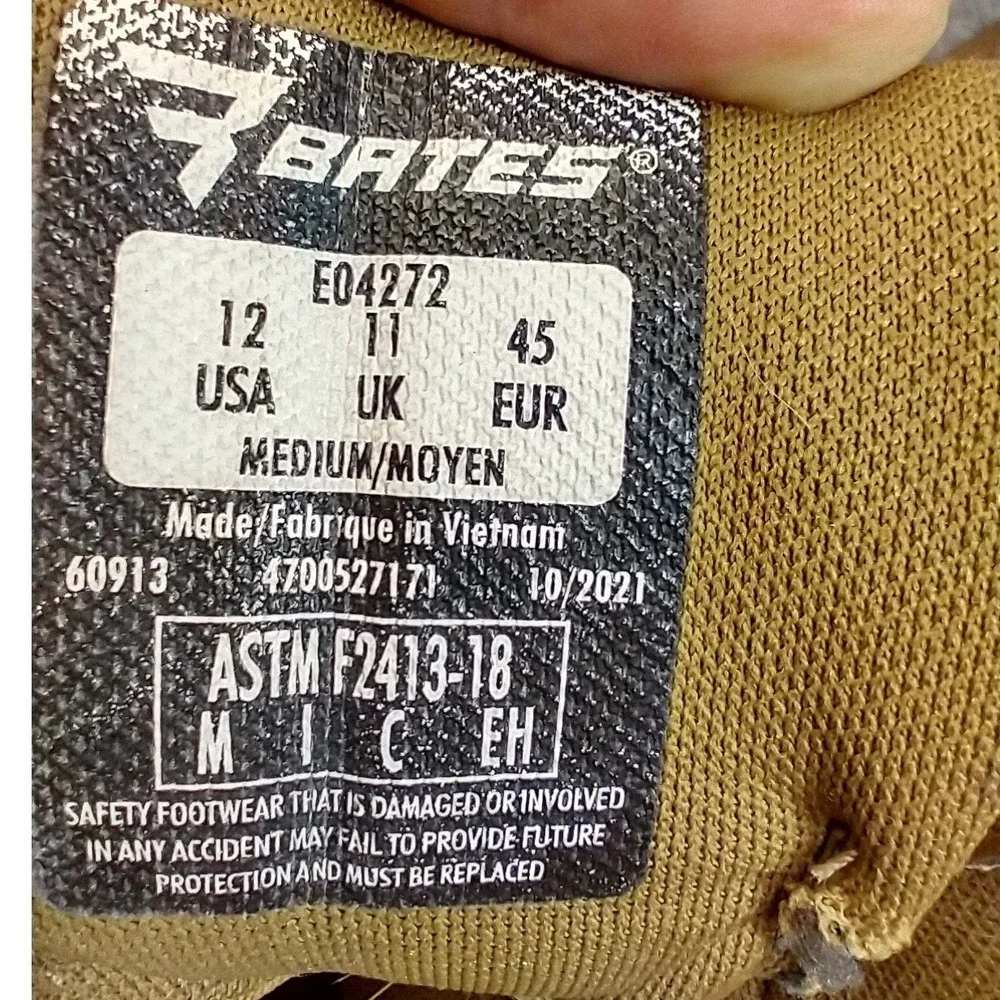 Bates Mens GX-8 DryGuard Composite Toe Side‎ Zip Tactical Boots Coyote Brown